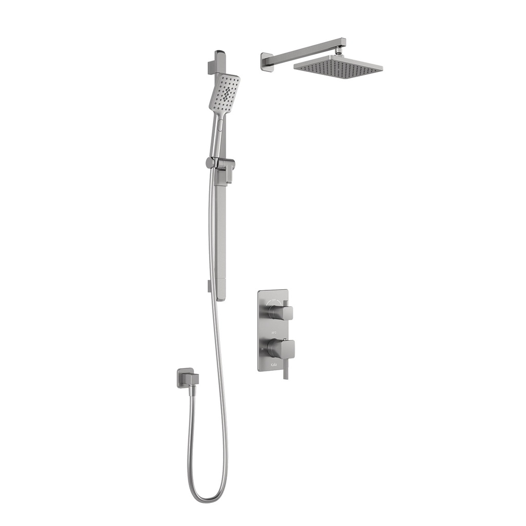 Squareone™ Td2 : Aquatonik™ T/p With Diverter Shower System With Wallarm Pure Nickel Pvd