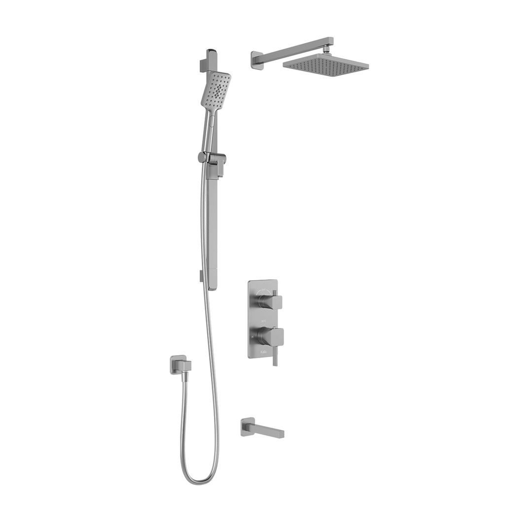 Squareone™ Td3 : Aquatonik™ T/p With Diverter Shower System With Wallarm Chrome