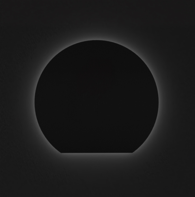 Mona - Miroir LED en forme de lune 51" avec fonction antibuée