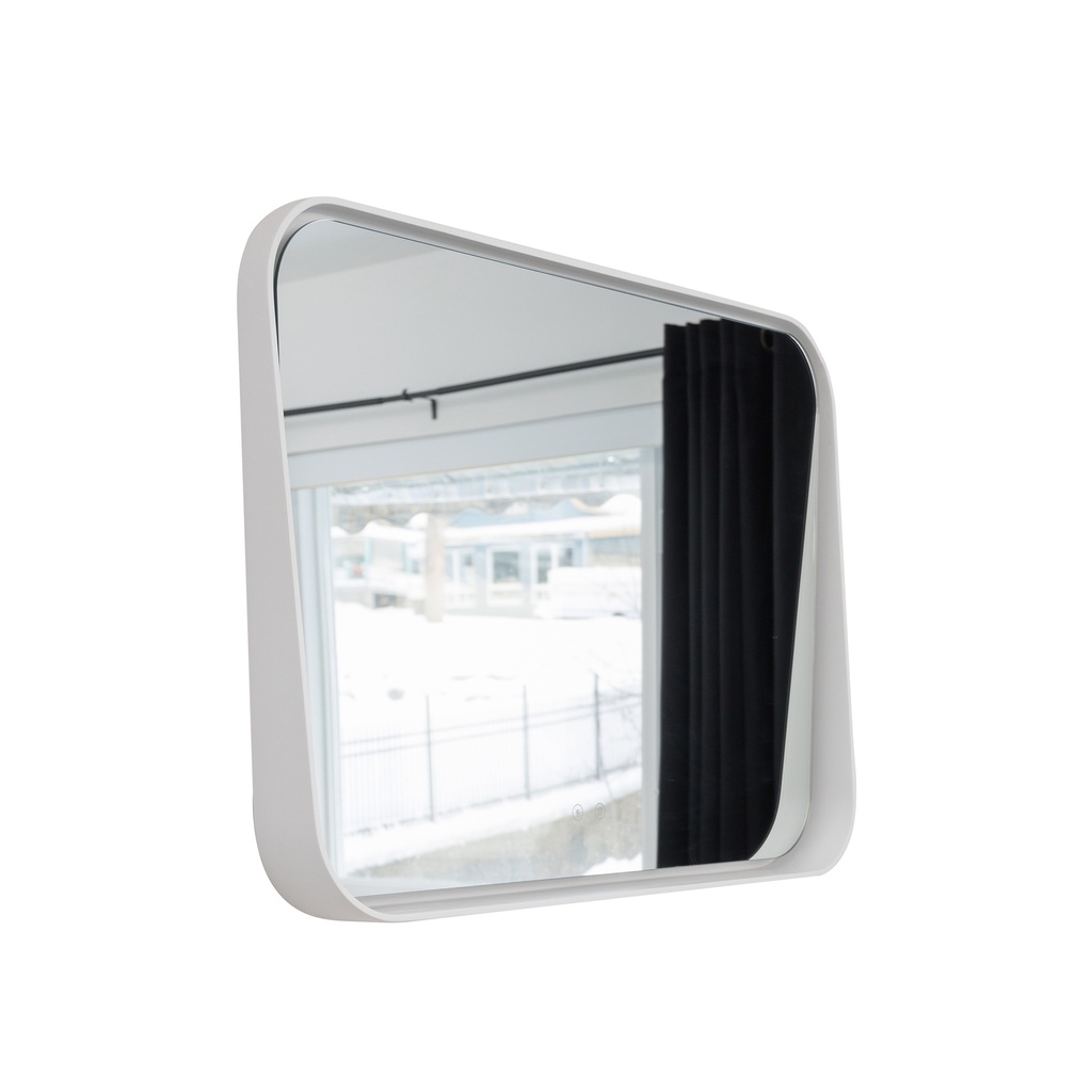 Miroir Led Rectangulaire - Blanc Mat